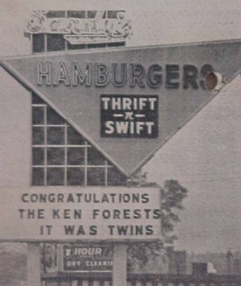 Sandys Thrift and Swift - Old Newspaper Photo